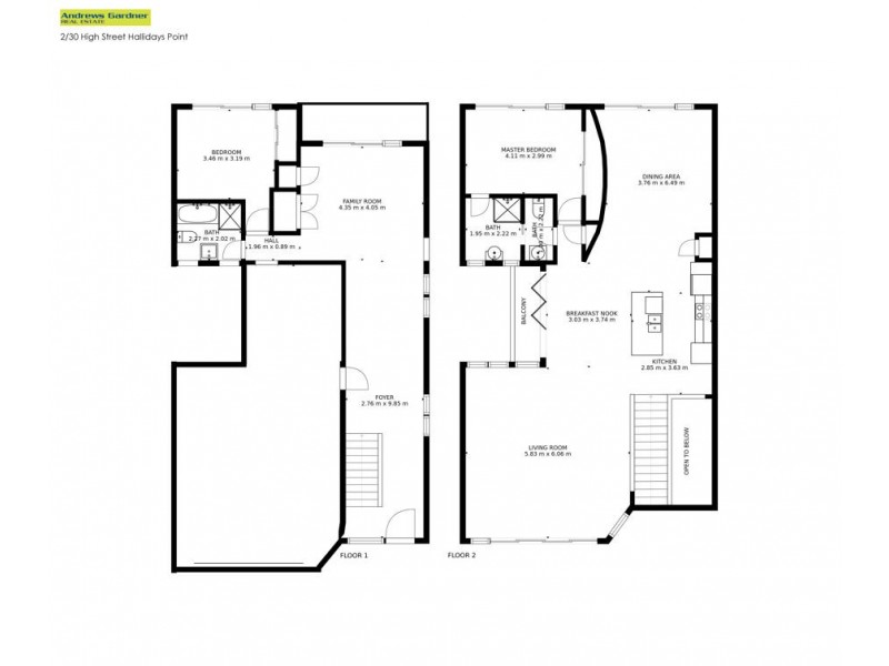 1/30 High Street, Hallidays Point NSW 2430 Floorplan