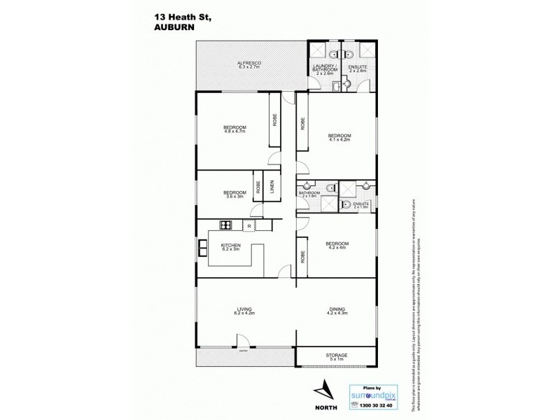 13 Heath Street, Auburn NSW 2144 Floorplan