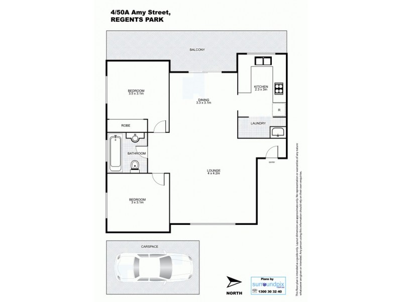4/50a Amy St, Regents Park NSW 2143 Floorplan