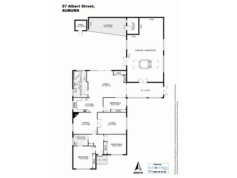 57 Albert Road, Auburn NSW 2144 Floorplan