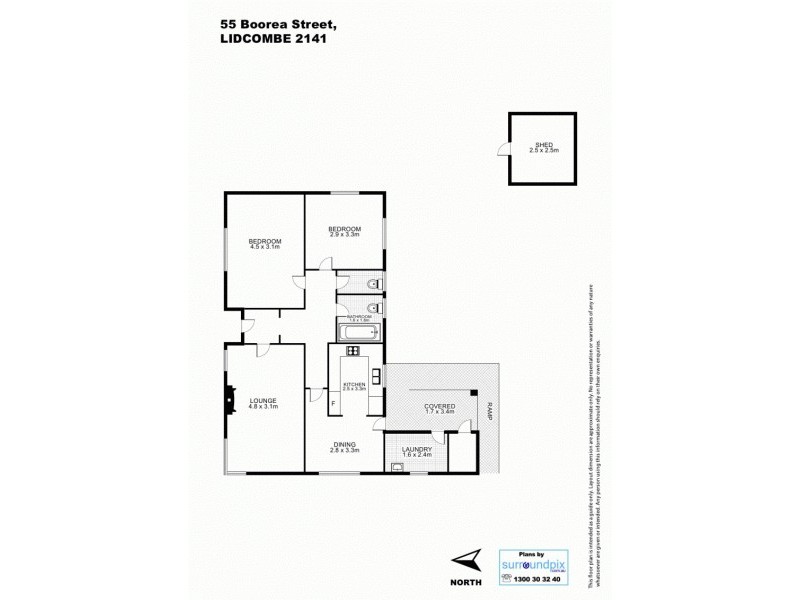 55 Boorea Street, Lidcombe NSW 2141 Floorplan