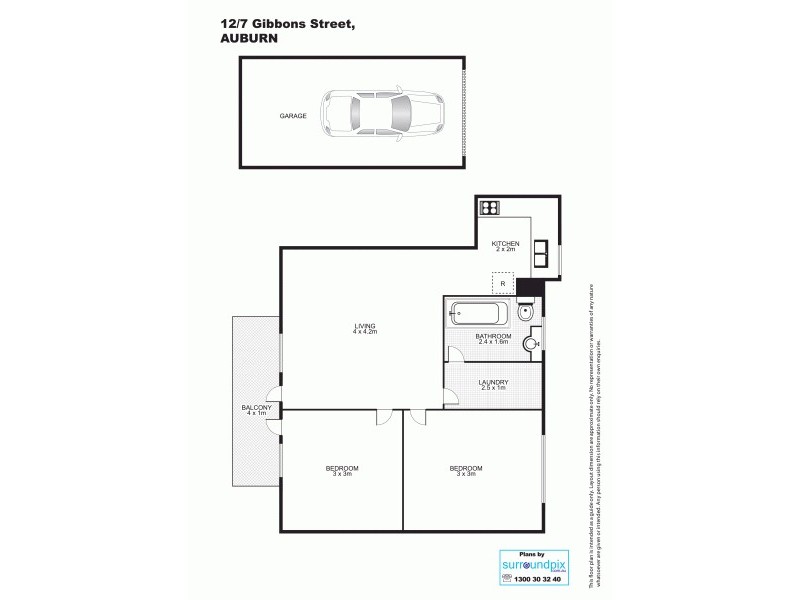 12/7 Gibbons Street, Auburn NSW 2144 Floorplan