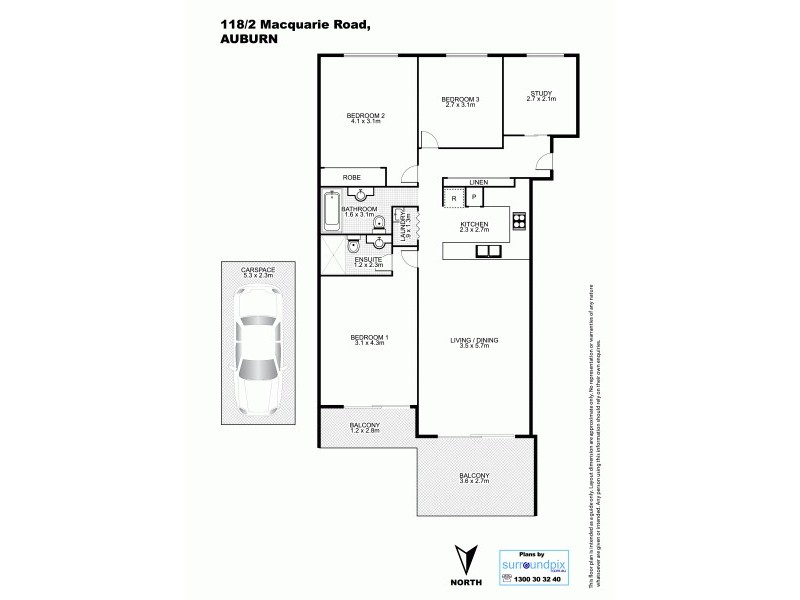 118/2 Macquarie Rd, Auburn NSW 2144 Floorplan