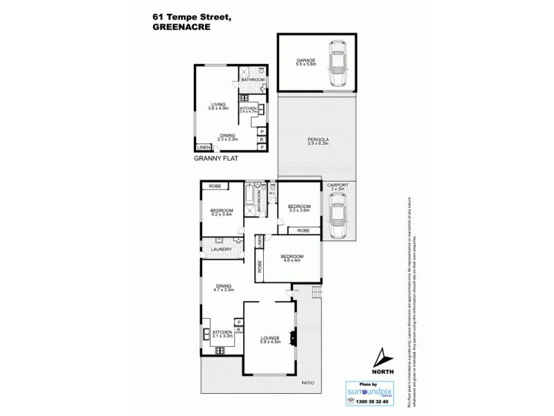 61 Tempe Street, Greenacre NSW 2190 Floorplan