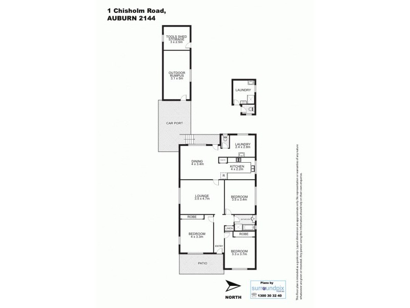 1 Chisholm Road, Auburn NSW 2144 Floorplan
