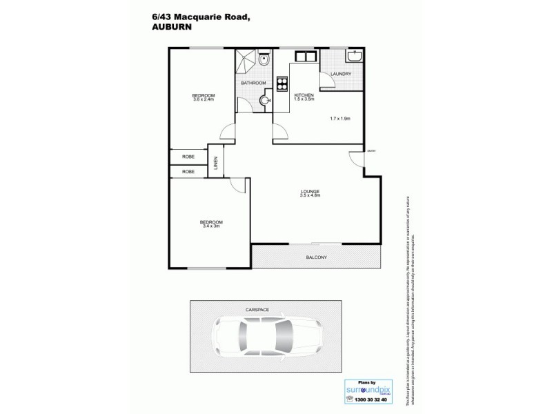 6/43 Macquarie Road, Auburn NSW 2144 Floorplan