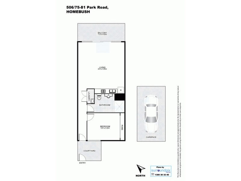 506/75-81 Park Road, Homebush NSW 2140 Floorplan