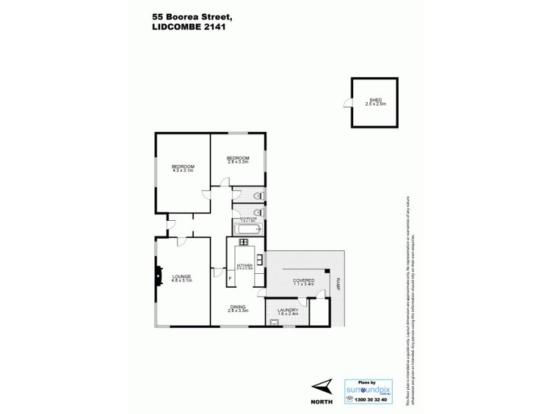 55 Boorea St, Lidcombe NSW 2141 Floorplan