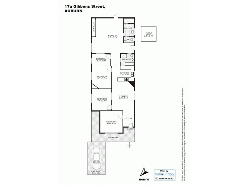 17a Gibbons Street, Auburn NSW 2144 Floorplan