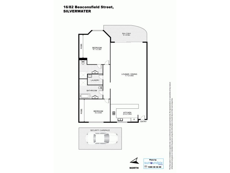 16/82 Beaconsfield St, Silverwater NSW 2128 Floorplan