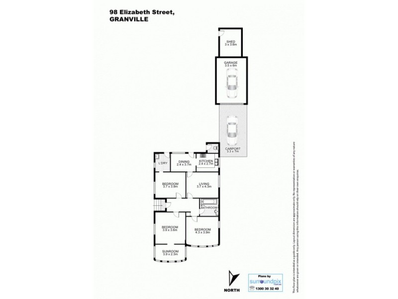 98 Elizabeth St, Granville NSW 2142 Floorplan