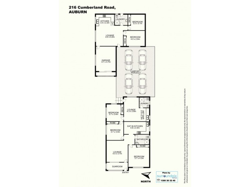 216 Cumberland Rd, Auburn NSW 2144 Floorplan