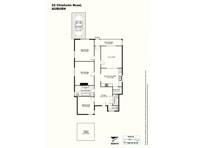 22 Chisholm Road, Auburn NSW 2144 Floorplan