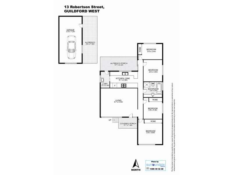 13 Robertson Street, Guildford West NSW 2161 Floorplan