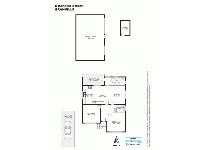 5 Banksia Street, Granville NSW 2142 Floorplan
