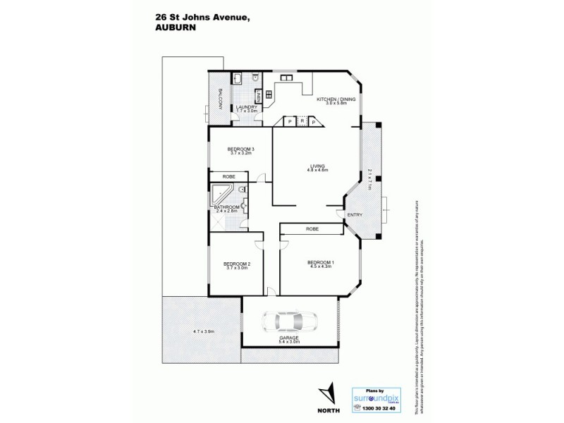 26 St Johns Avenue, Auburn NSW 2144 Floorplan