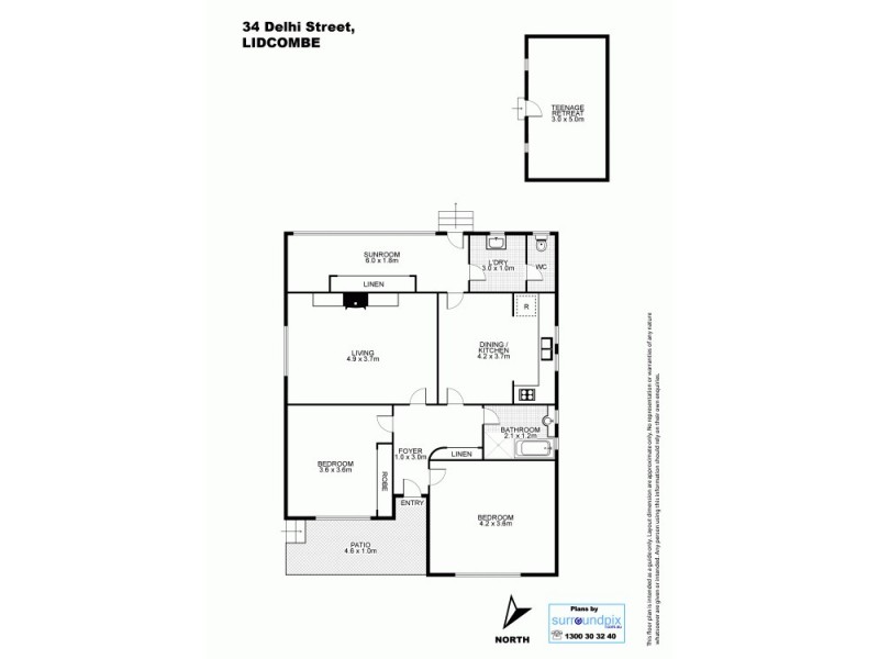 34 Delhi St, Lidcombe NSW 2141 Floorplan