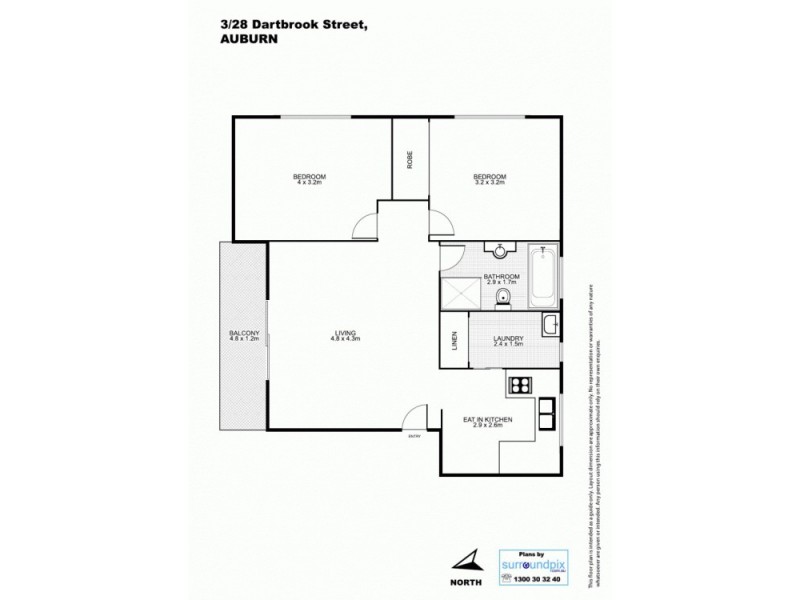 3/28 Dartbrook Rd, Auburn NSW 2144 Floorplan