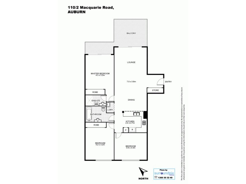 110/2 Macquarie Rd, Auburn NSW 2144 Floorplan