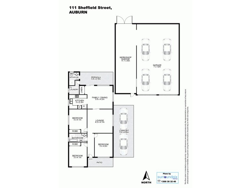 111 Sheffield St, Auburn NSW 2144 Floorplan
