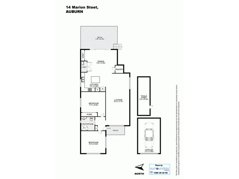 14 Marion St, Auburn NSW 2144 Floorplan
