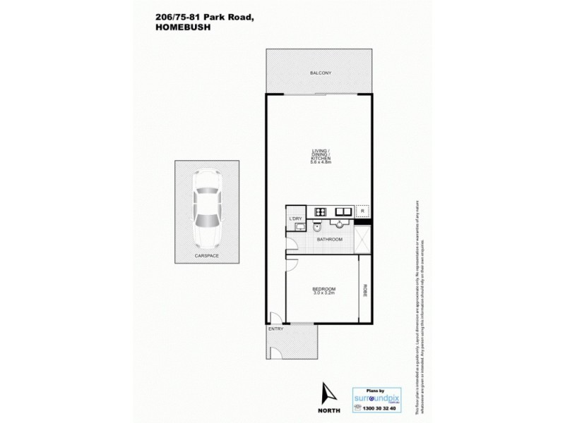 206/75-81 Park Road, Homebush NSW 2140 Floorplan