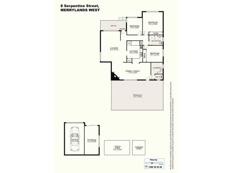 8 Serpentine Street, Merrylands NSW 2160 Floorplan