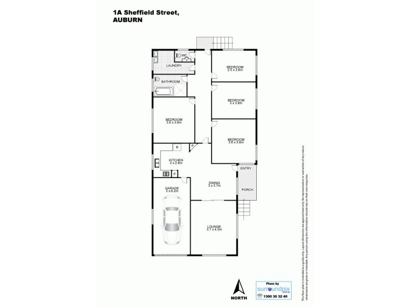 1A Sheffield St, Auburn NSW 2144 Floorplan