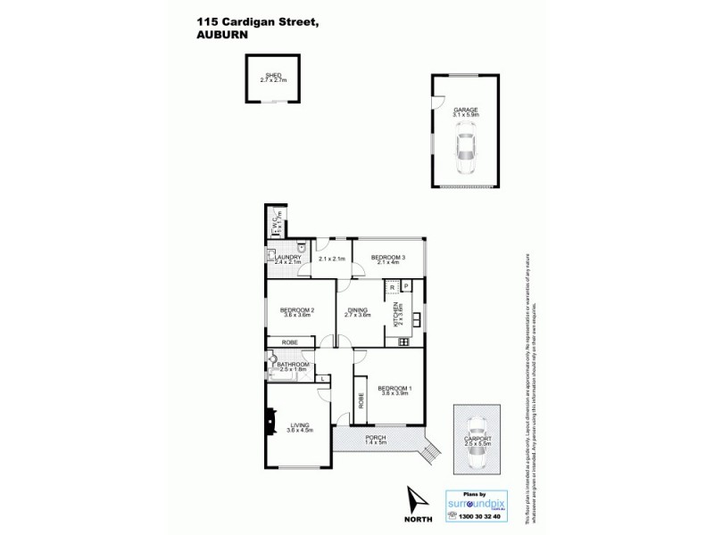 115 Cardigan Street, Auburn NSW 2144 Floorplan