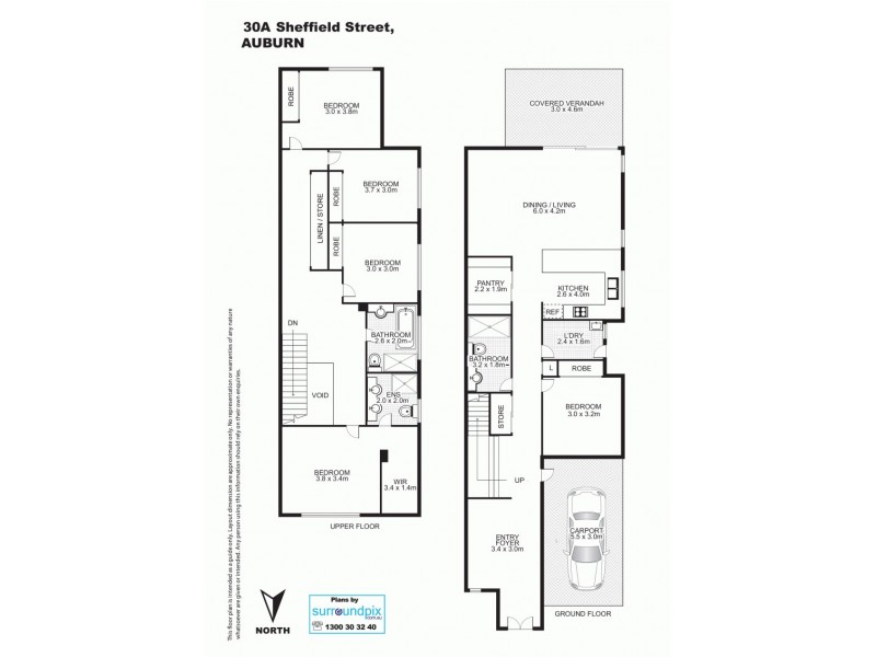 30a Sheffield Street, Auburn NSW 2144 Floorplan
