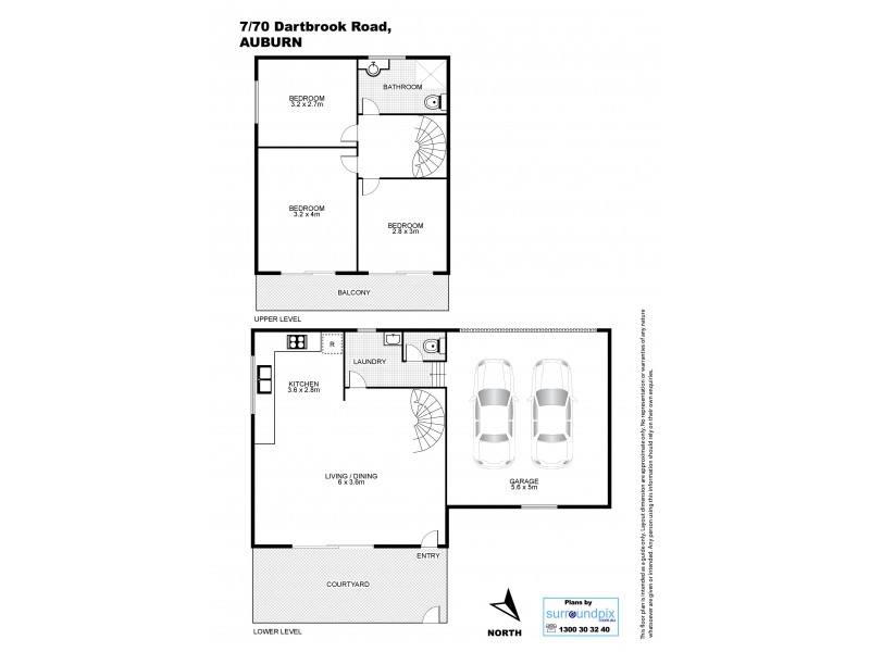 7/68-70 Dartbrook Rd, Auburn NSW 2144 Floorplan