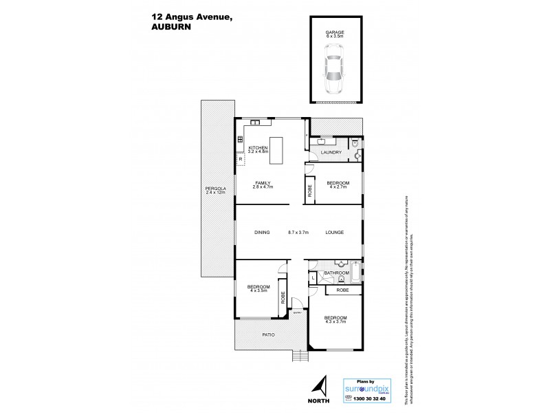 12 Angus Ave, Auburn NSW 2144 Floorplan