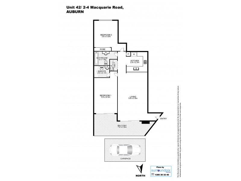42/2-4 Macquarie Road, Auburn NSW 2144 Floorplan
