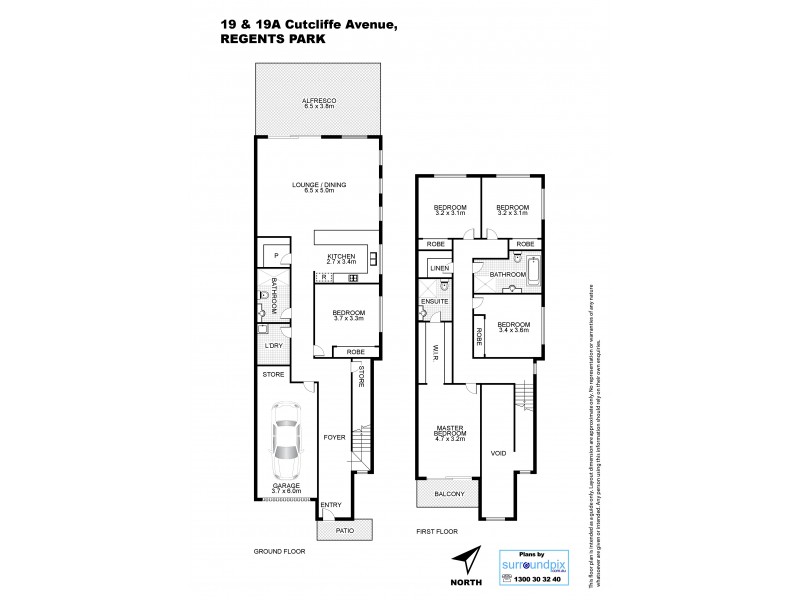19 and 19a Cutcliffe Avenue, Regents Park NSW 2143 Floorplan