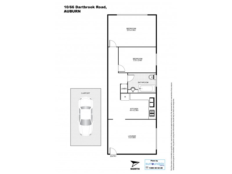 10/66 Dartbrook Rd, Auburn NSW 2144 Floorplan