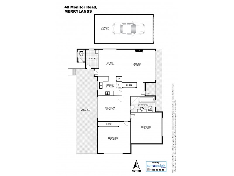 48 Monitor Rd, Merrylands NSW 2160 Floorplan