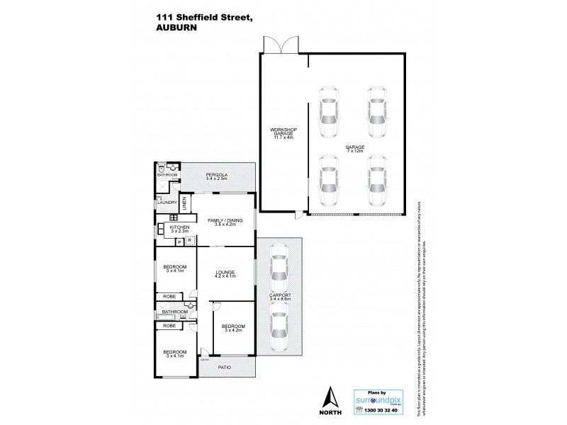 111 Sheffield St, Auburn NSW 2144 Floorplan