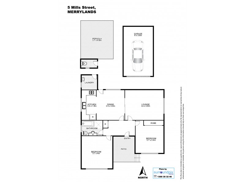5 Mills Street, Merrylands NSW 2160 Floorplan