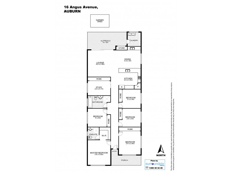 16 Angus Ave, Auburn NSW 2144 Floorplan