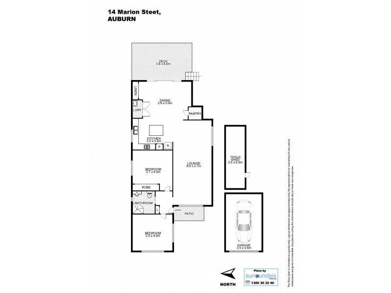 14 Marion St, Auburn NSW 2144 Floorplan