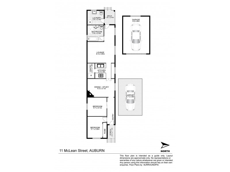 11 Mclean Street, Auburn NSW 2144 Floorplan