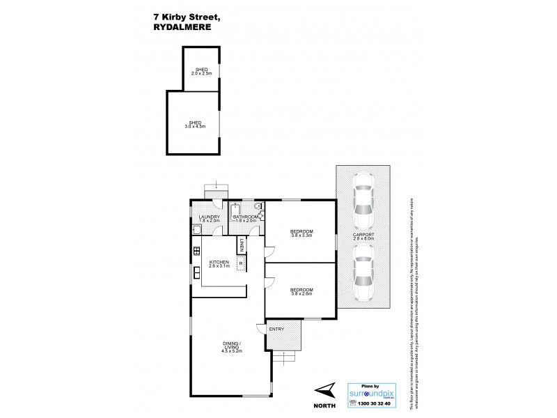 7 Kirby St, Rydalmere NSW 2116 Floorplan