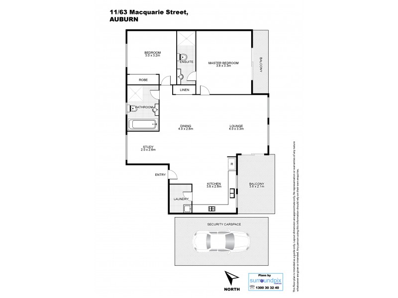 11/63 Macquarie Rd, Auburn NSW 2144 Floorplan