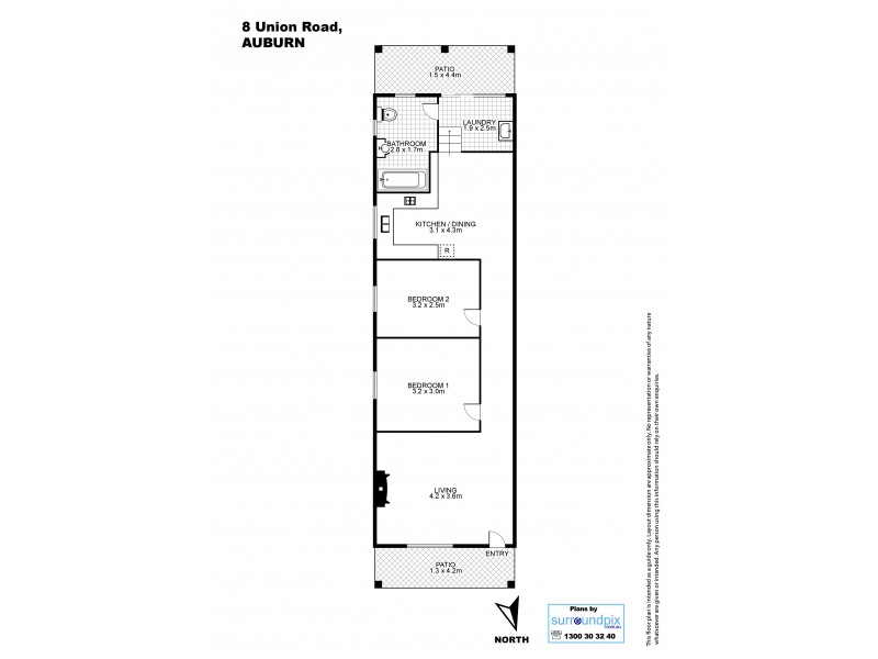 8 Union Rd, Auburn NSW 2144 Floorplan