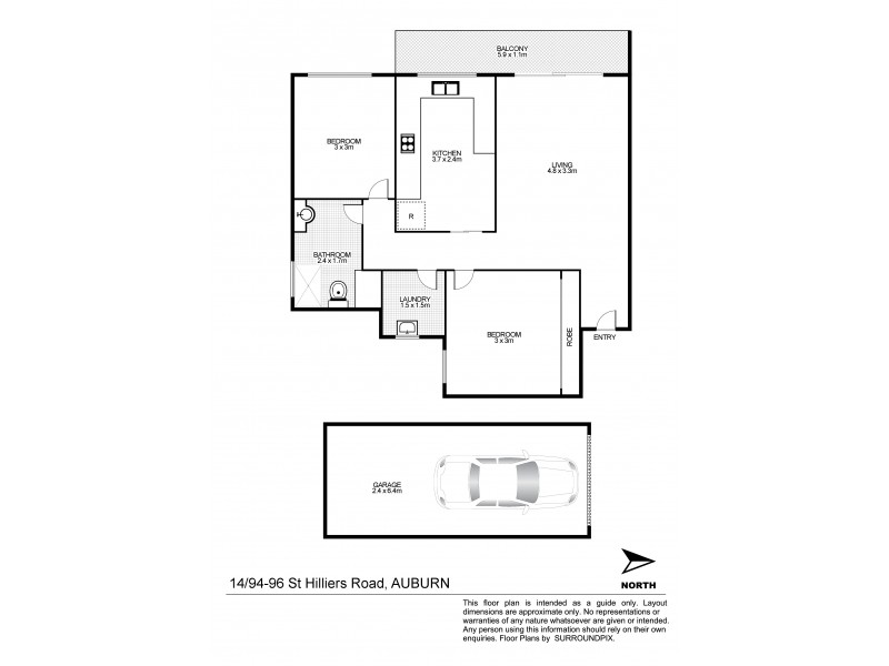 14/94-96 St Hilliers Road, Auburn NSW 2144 Floorplan