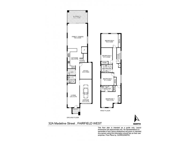 32 Madeline Street, Fairfield West NSW 2165 Floorplan