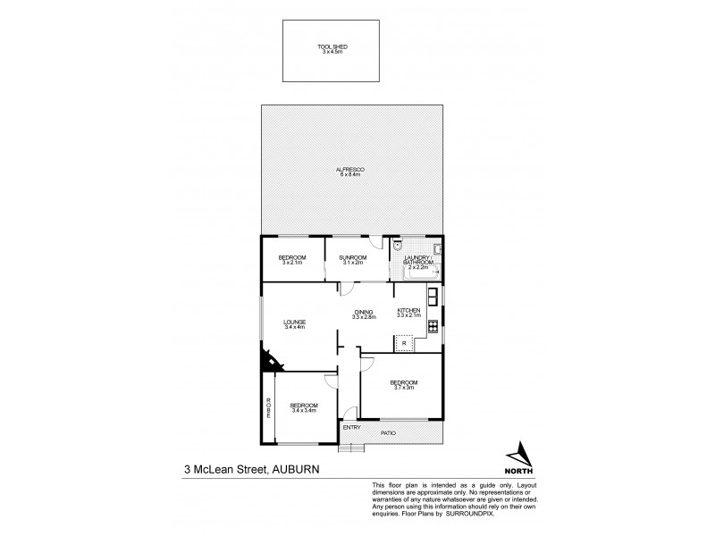 3 Mclean Street, Auburn NSW 2144 Floorplan
