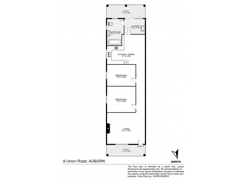 8 Union Road, Auburn NSW 2144 Floorplan