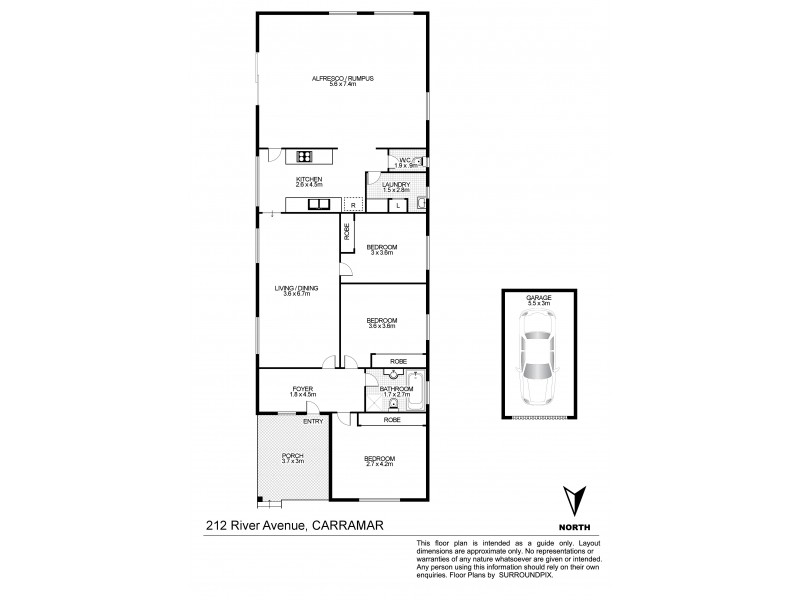 212 River Ave, Carramar NSW 2163 Floorplan