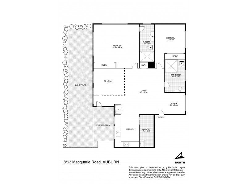 8/63 Macquarie road, Auburn NSW 2144 Floorplan